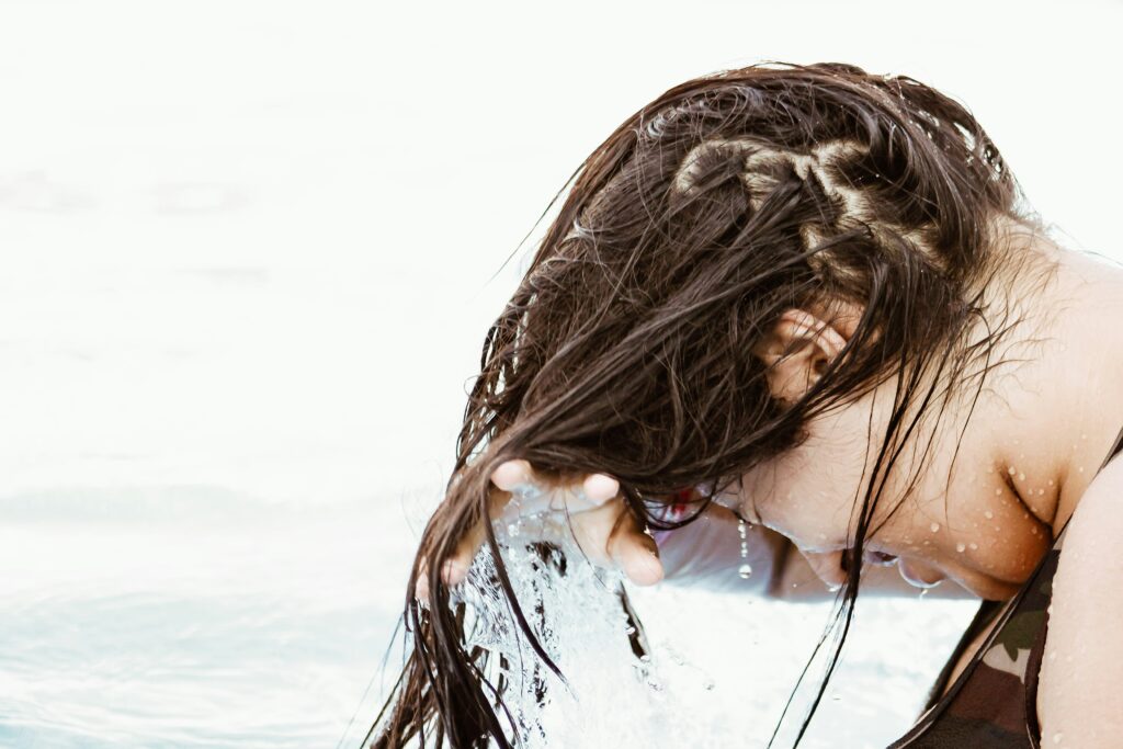 cabello brillante y saludable